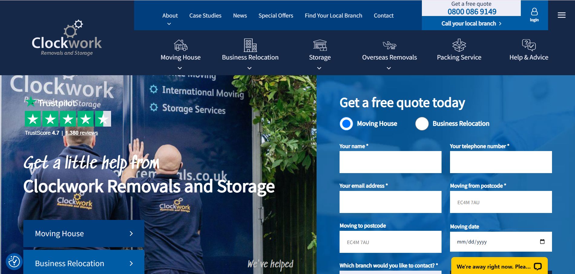 Clockwork Removals and Storage