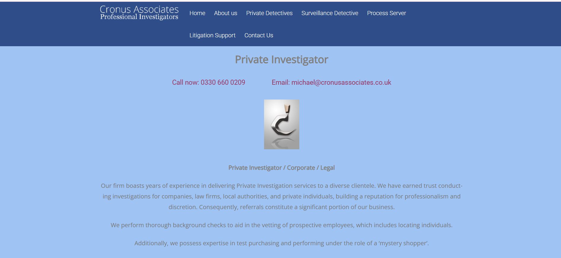 Cronus Associates Private Detective London