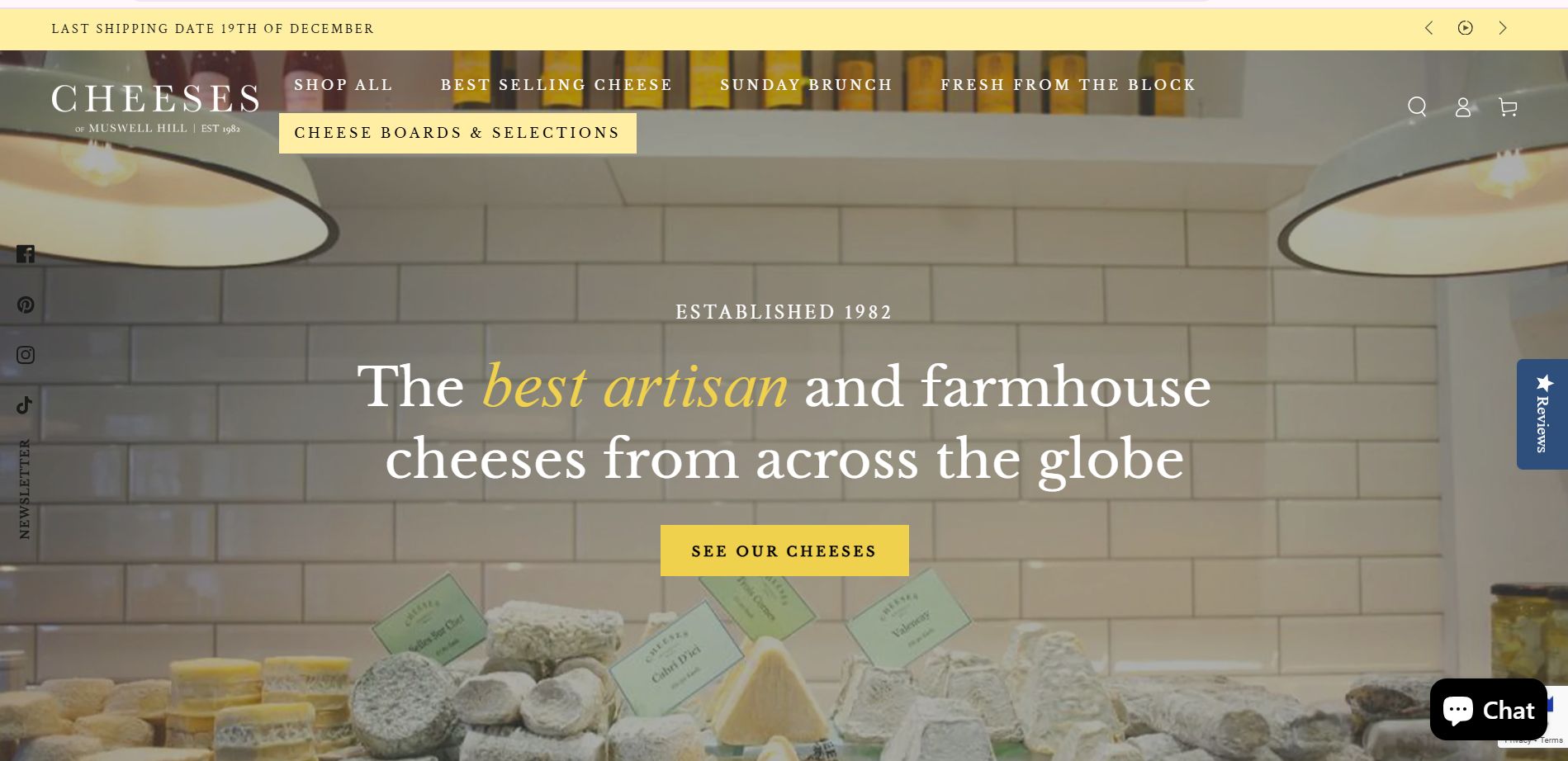 Cheeses of Muswell Hill