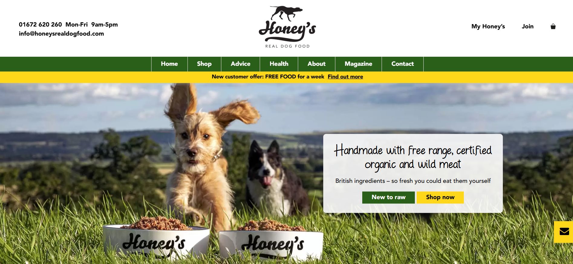 Honey’s Real Dog Food