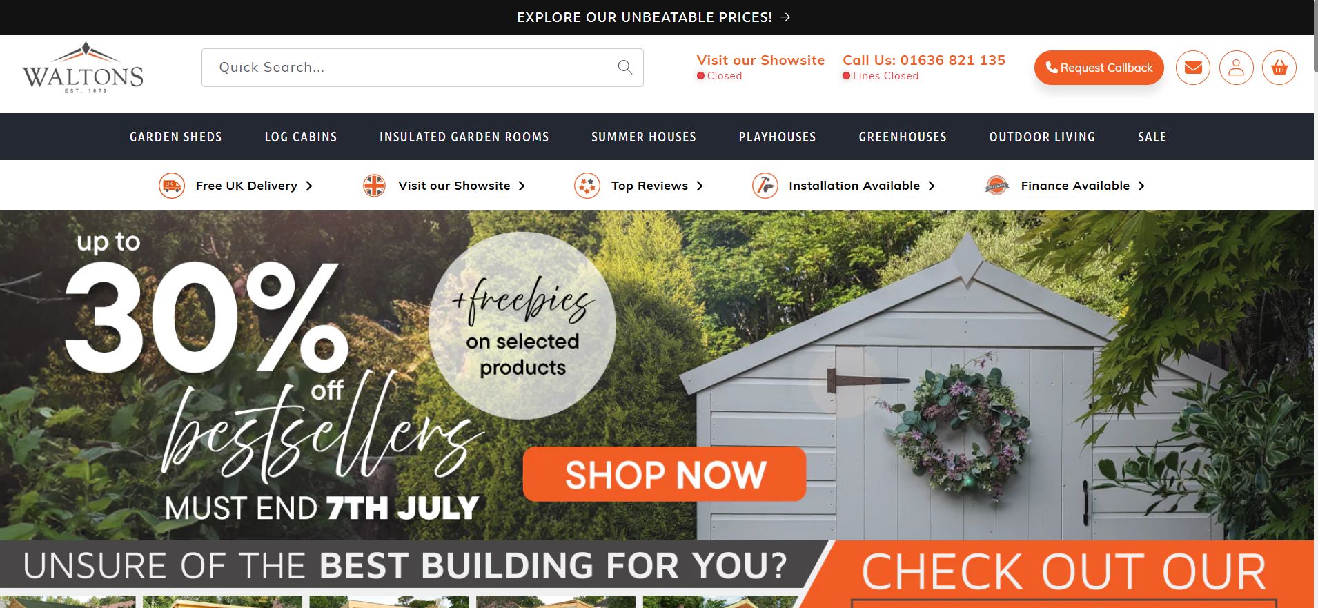 Waltons Sheds London