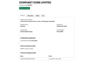 Dormant Companies