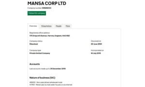 Mansa Corp Ltd