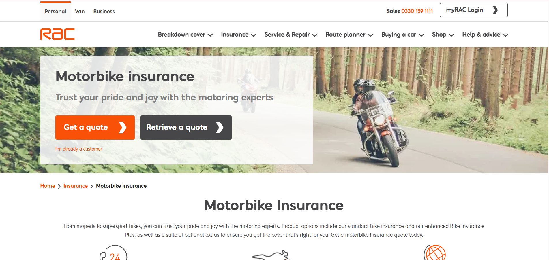 RAC Bike Insurance