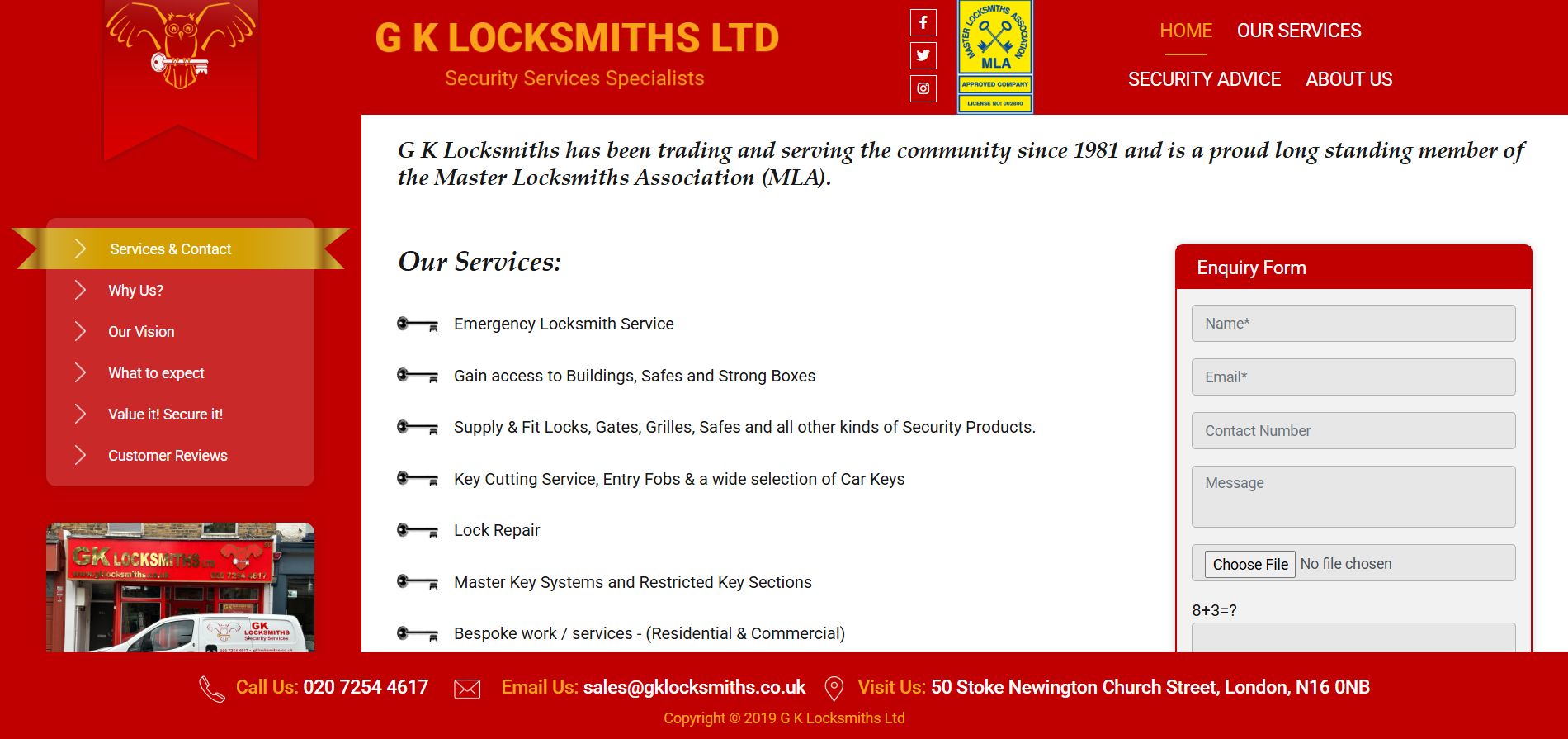 G K Locksmiths Ltd
