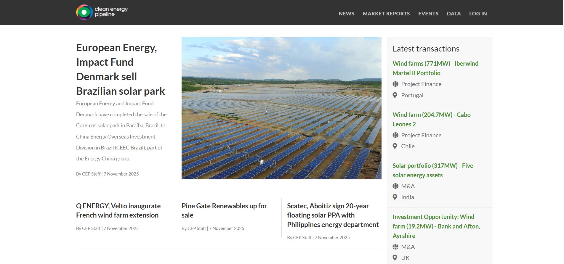 Clean Energy Pipeline