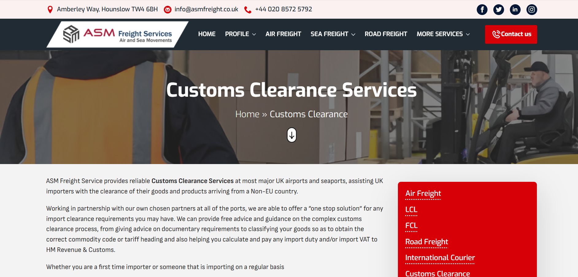 ASM Freight Services