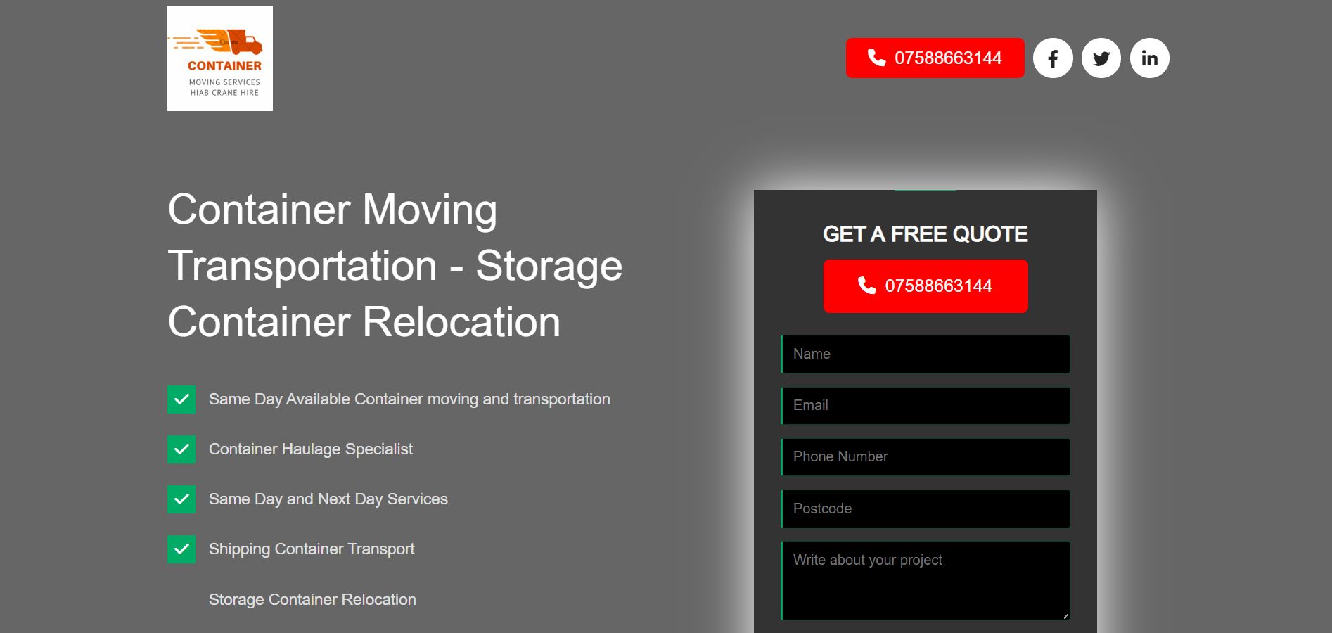 Container Moving & Transport